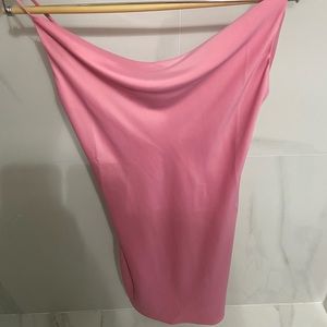 Slip dress satin pink